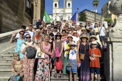 Celá skupina - Španělské schody Celá skupina - Španělské schody