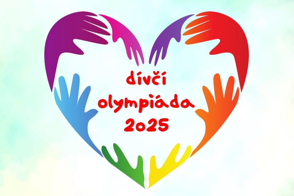 Plakát . barevné srdce z dlaní