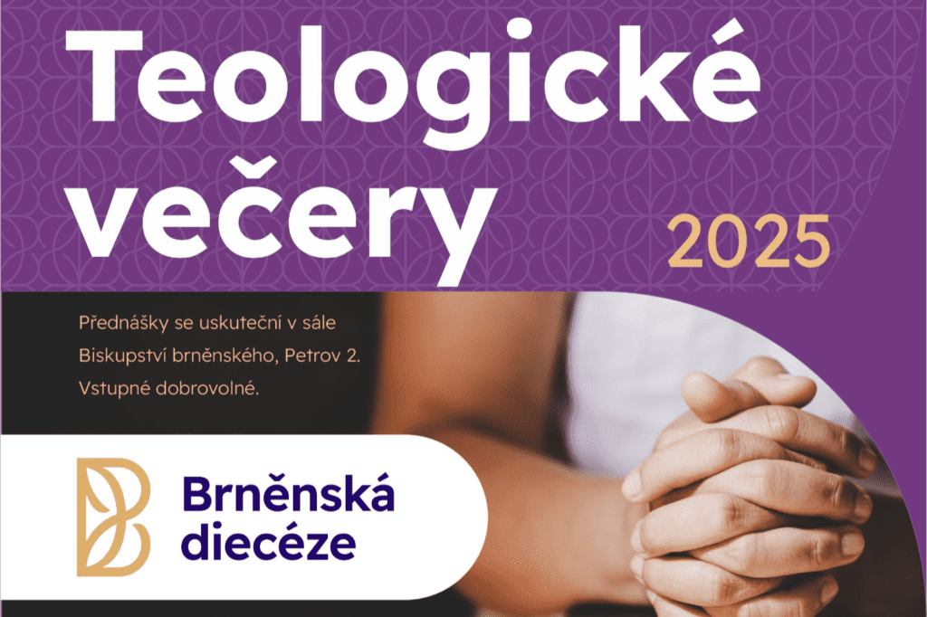 Fialový plakát - sepnutá ruce