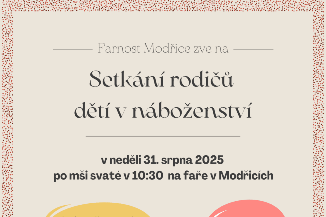 Setkání rodičů dětí v náboženství