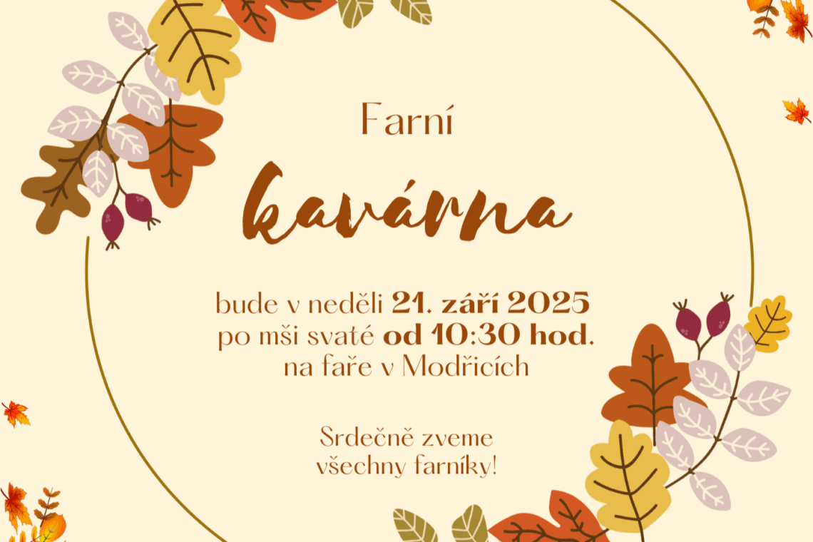 Farní kavárna v září