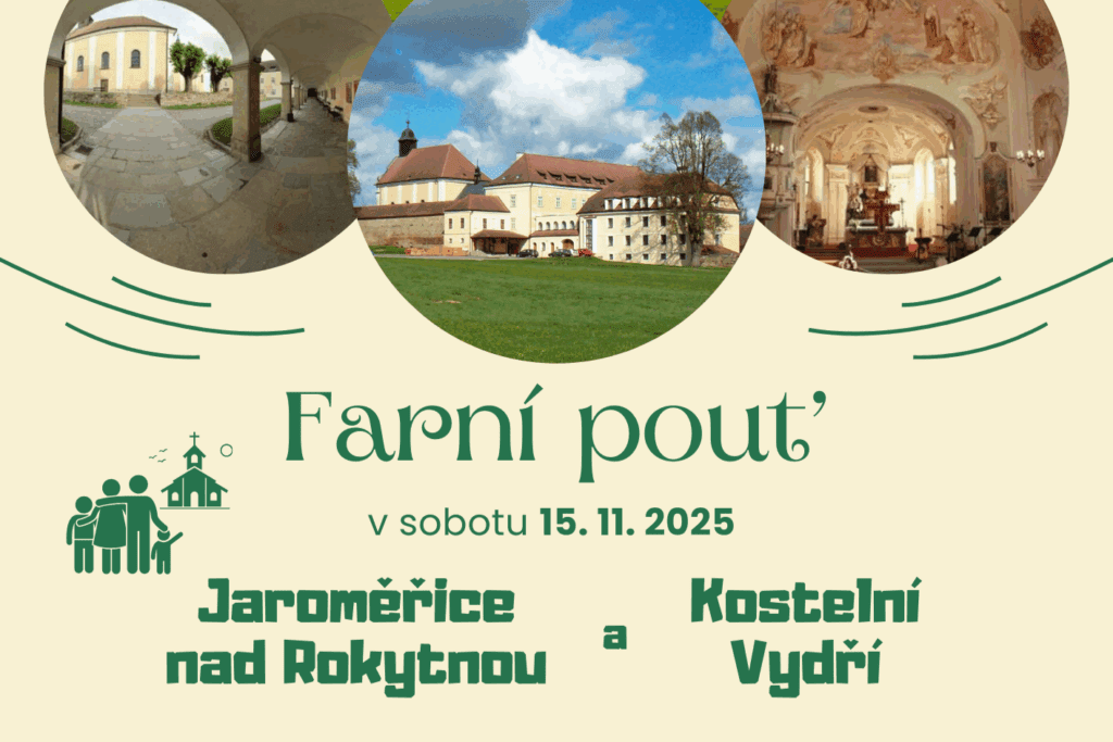 Plakát - kostel Jaroměřice, Kostelní Vydří