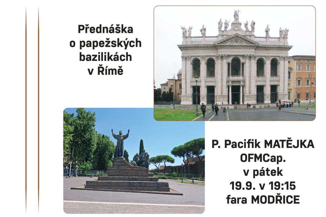 Přednáška o. Pacifika o Římských bazilikách a Svatém roce
