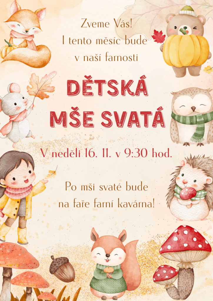 Plakát - zvířátka na podzim