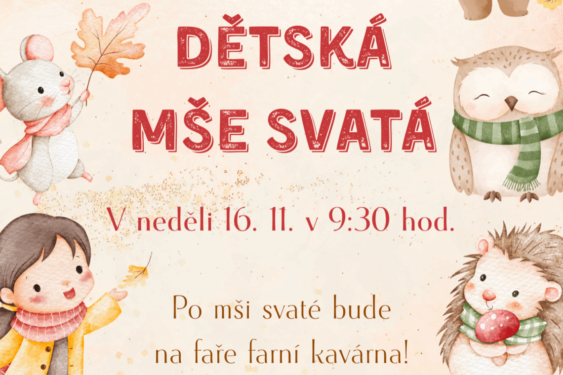 Dětská mše v listopadu