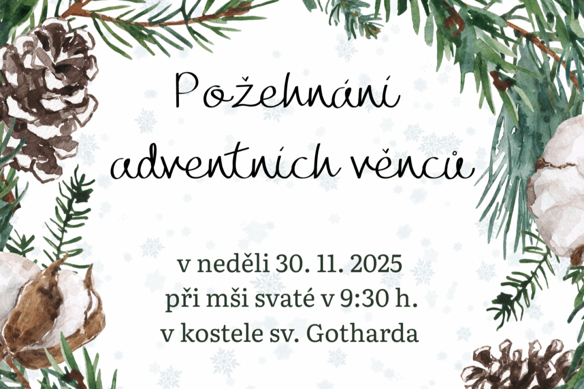 Požehnání adventních věnců
