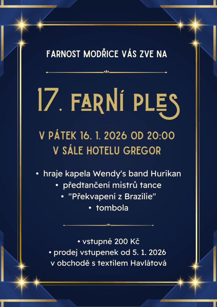 Plakát - farní ples