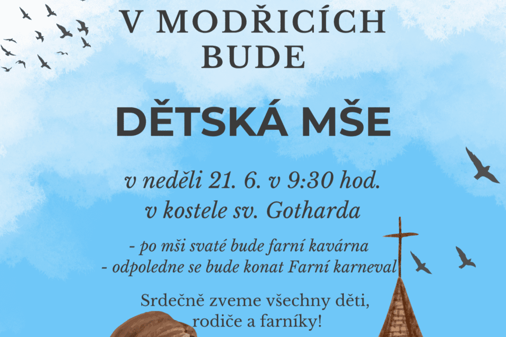Plakát - dětská mše