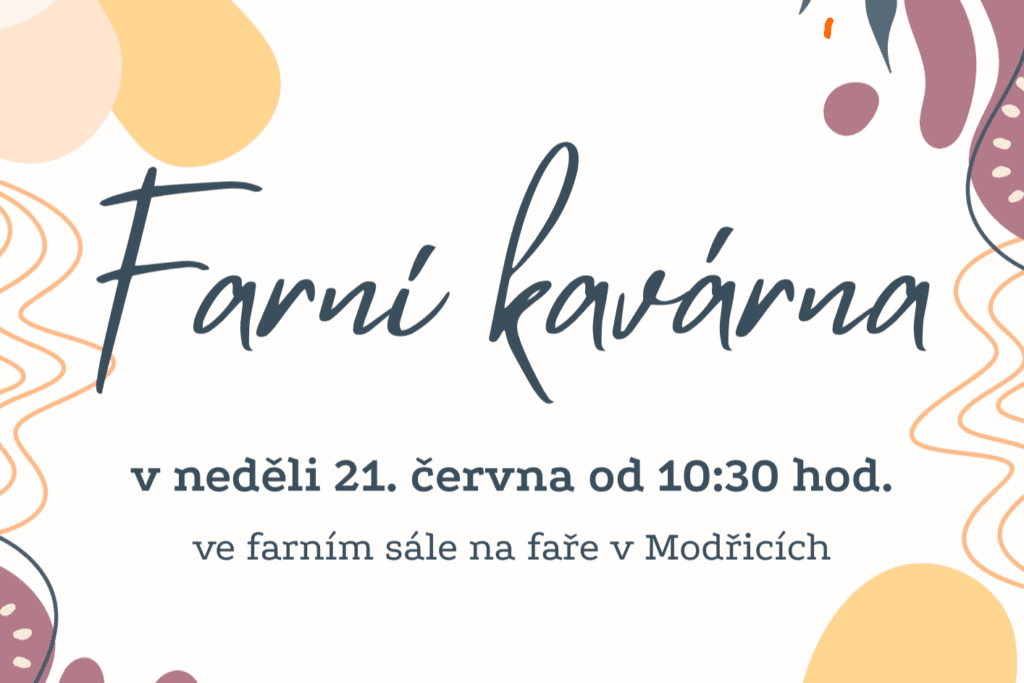 Farní kavárna - plakát