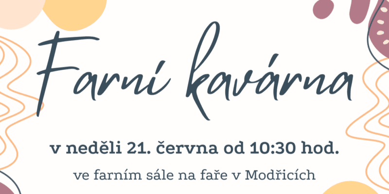 Farní kavárna - plakát