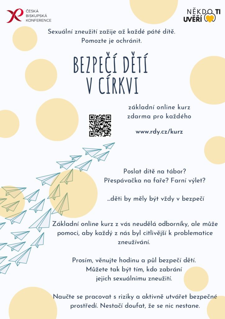 plakát - bezpečí v církvi