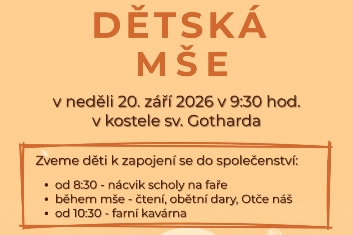 Dětská mše v září