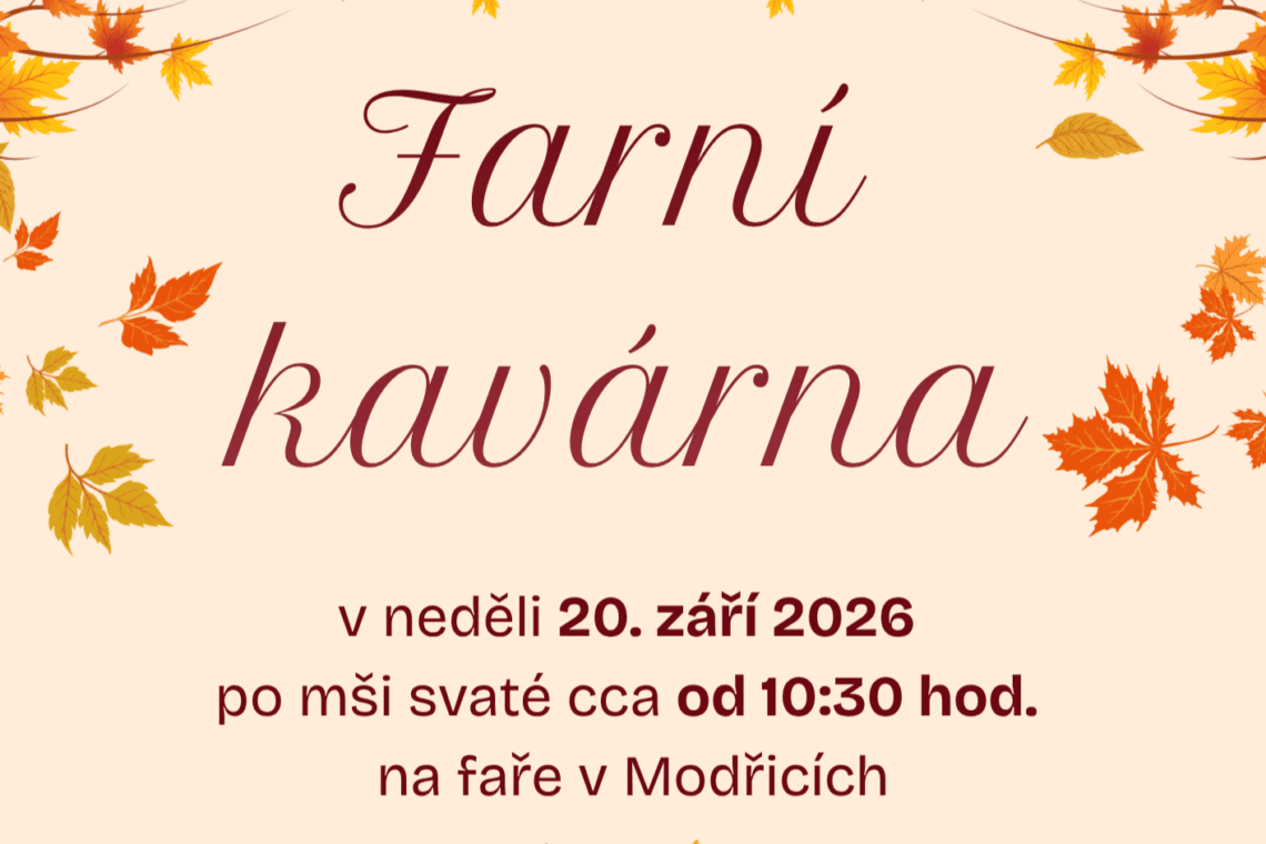 Farní kavárna v září